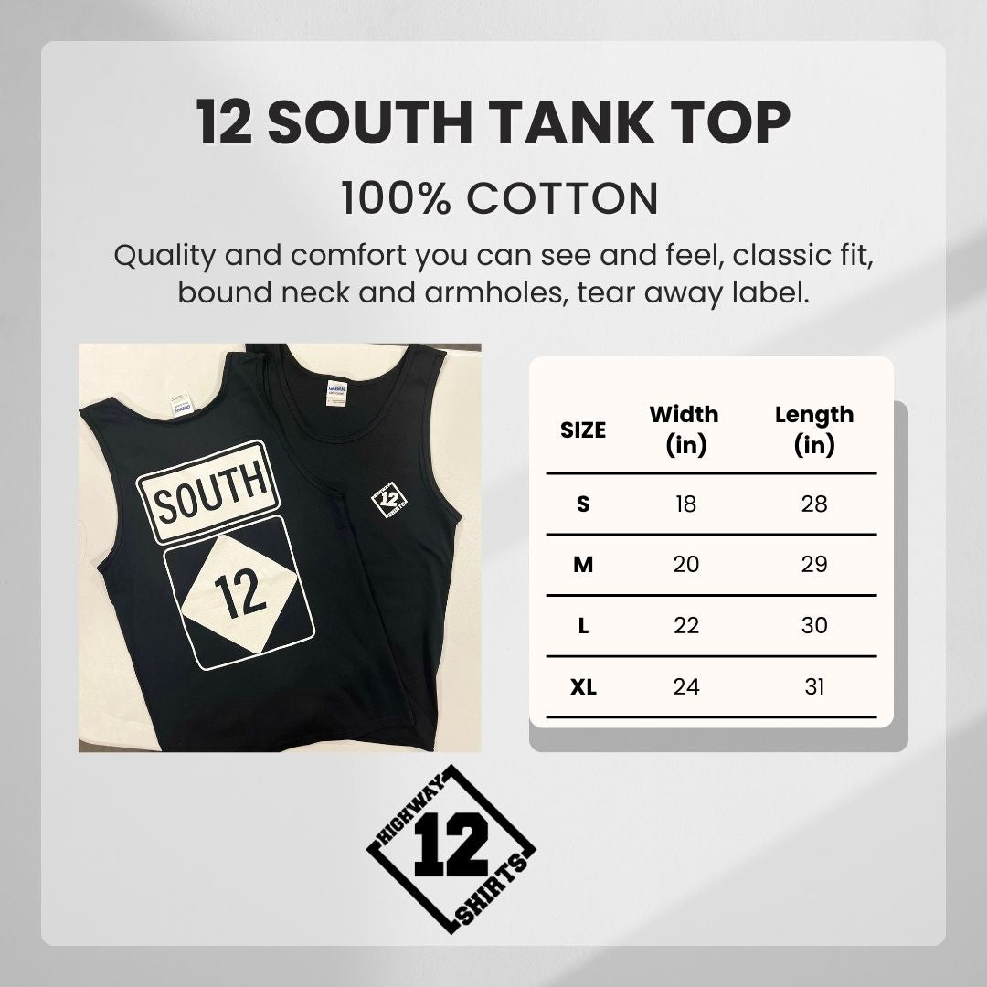 12 South tank top