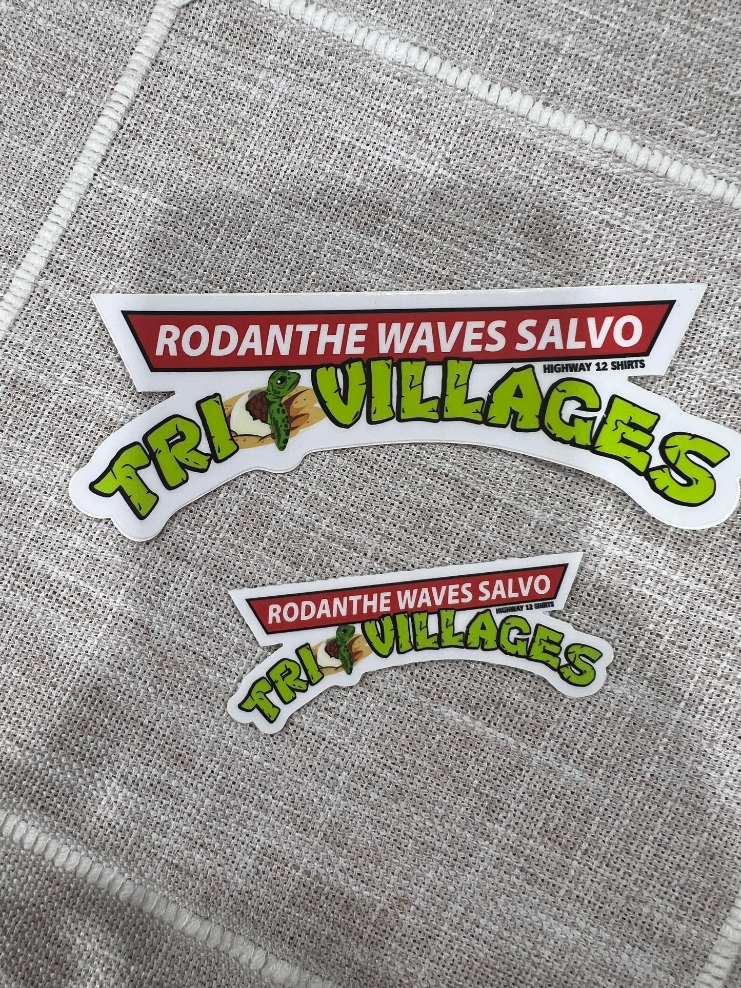 Tri Villages mini sticker