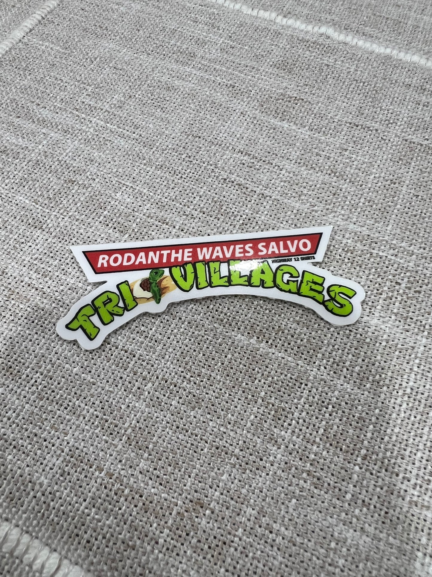 Tri Villages mini sticker