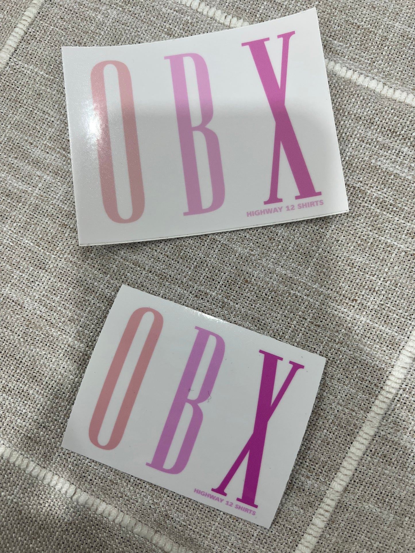 OBX pink mini sticker