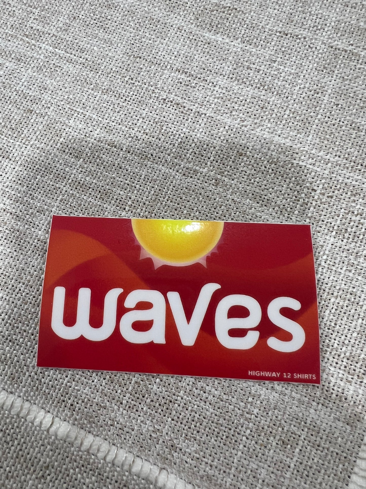 Waves mini sticker