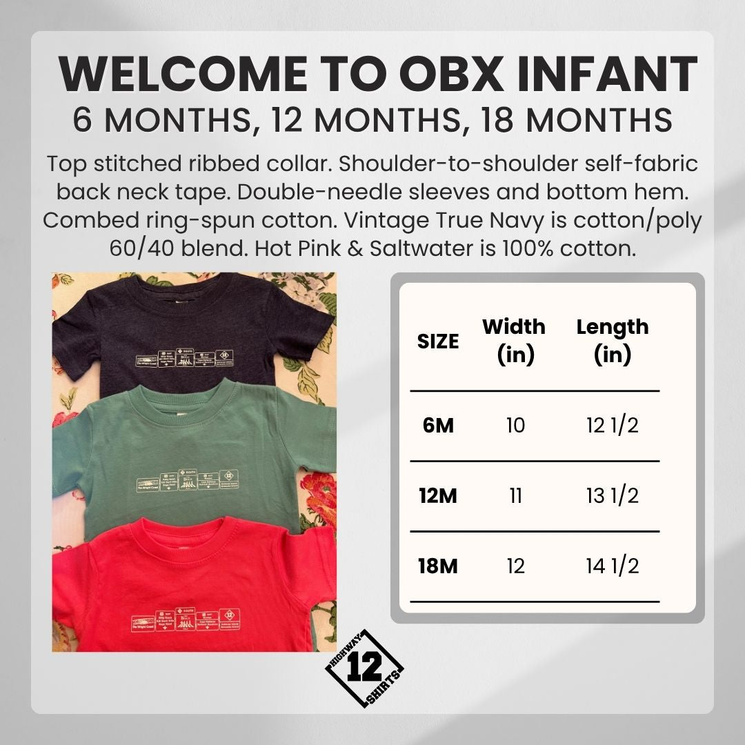 Welcome to OBX infant tee