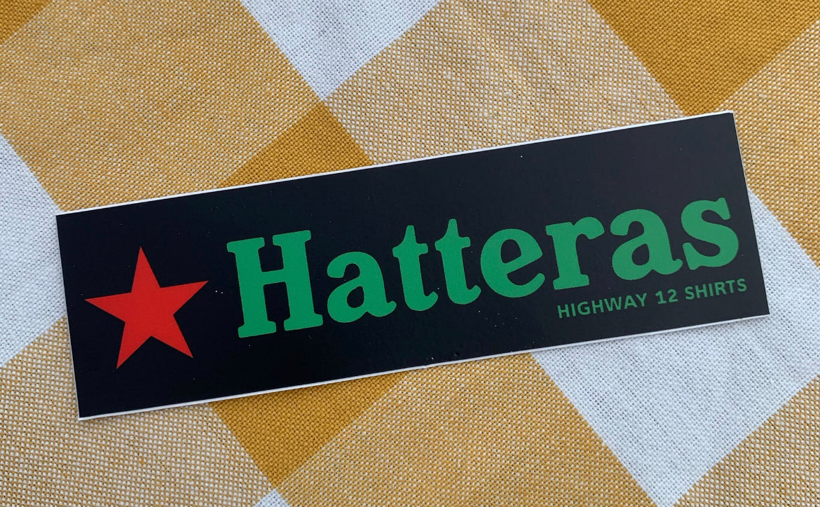Hatteras sticker - Highway12Shirts