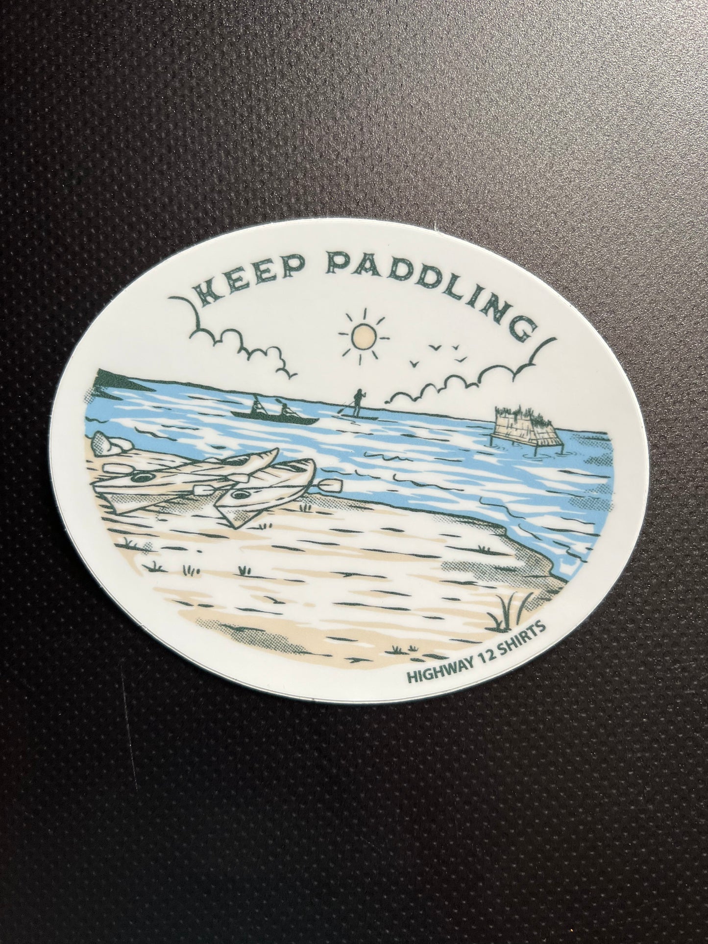 Keep Paddling sticker - Highway12Shirts