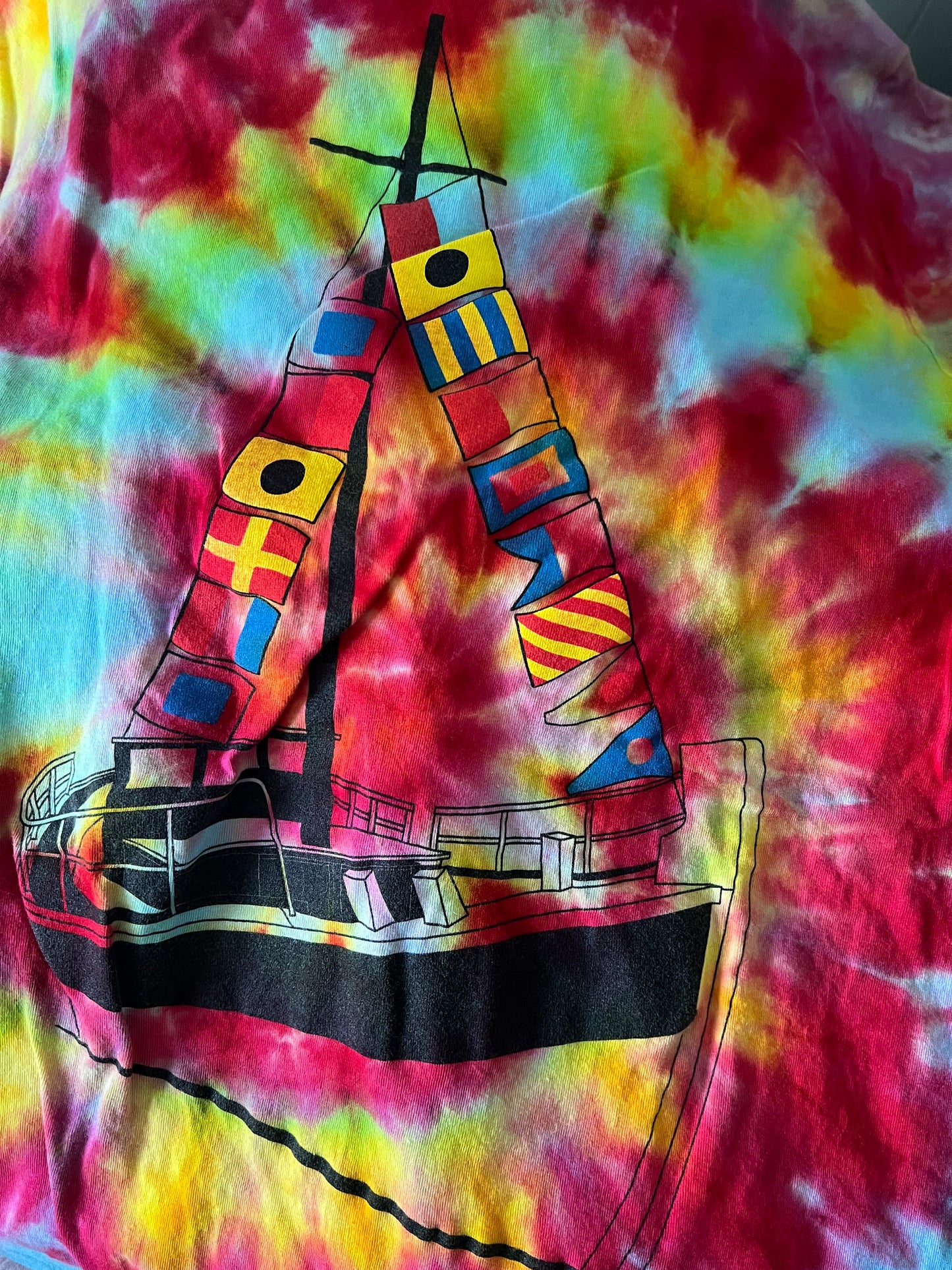 Nautical Flags tie dye