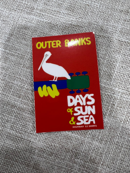 Days of Sun & Sea mini sticker
