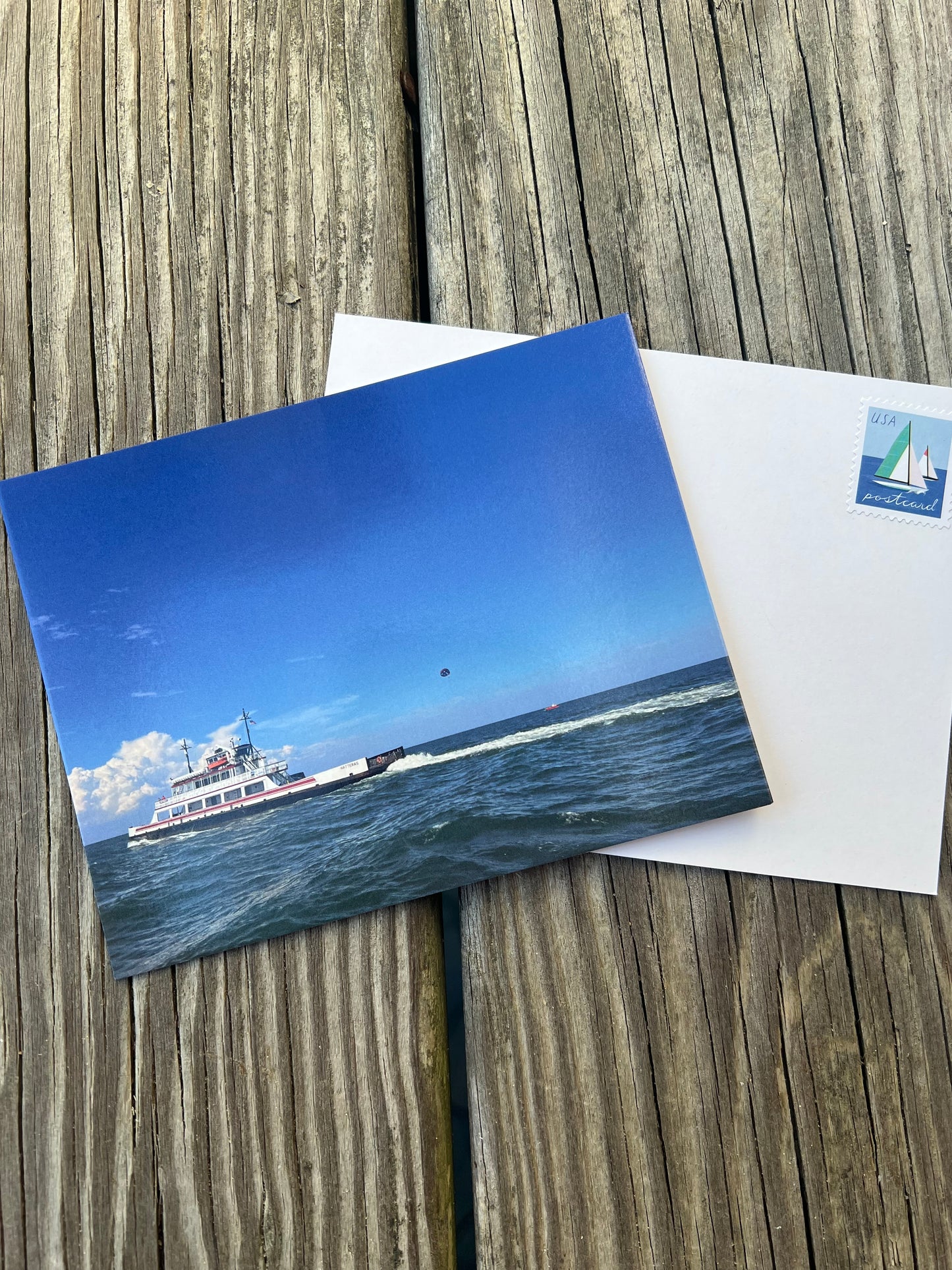 Stamped postcard to mail 