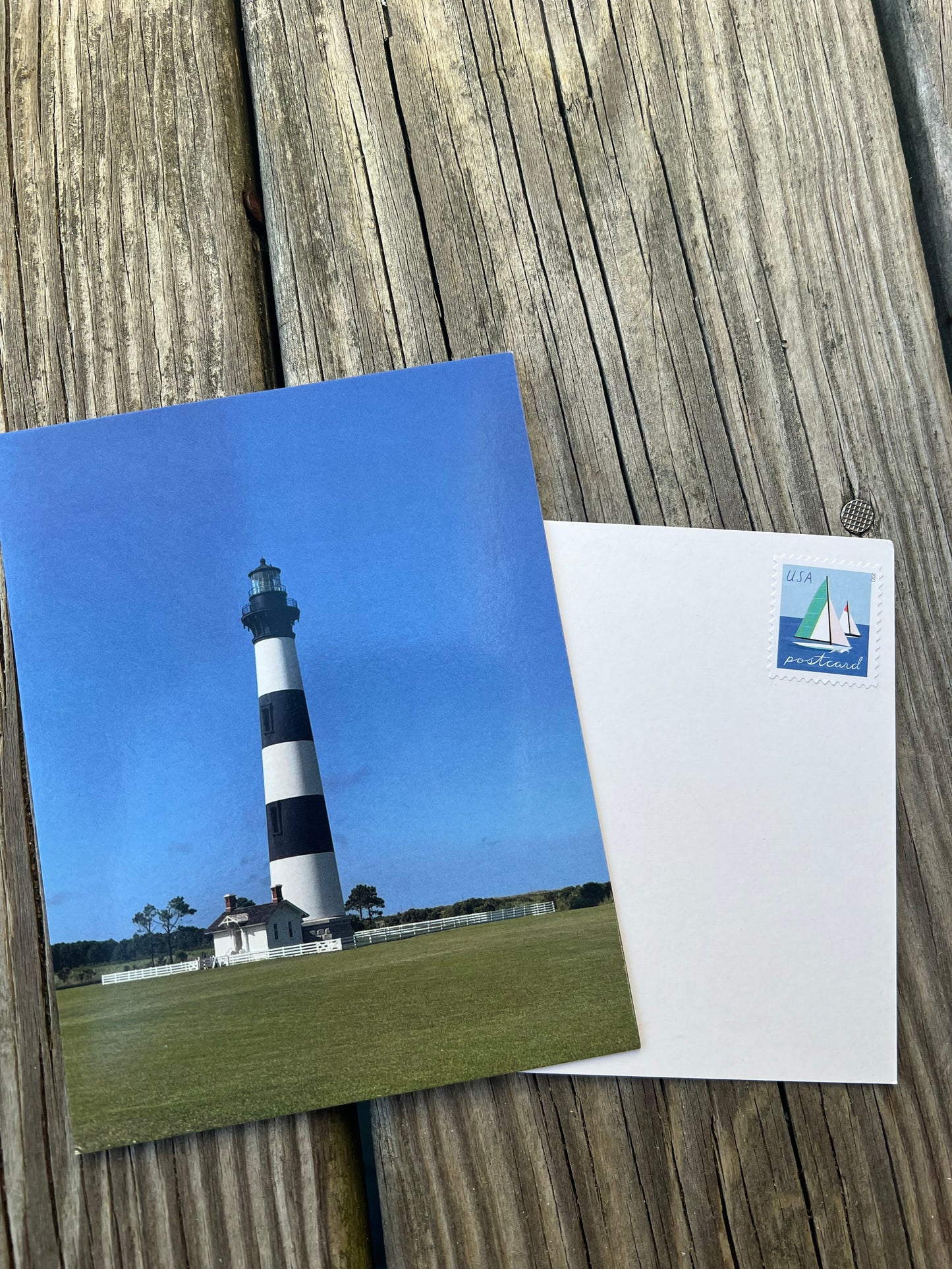 Stamped postcard to mail 