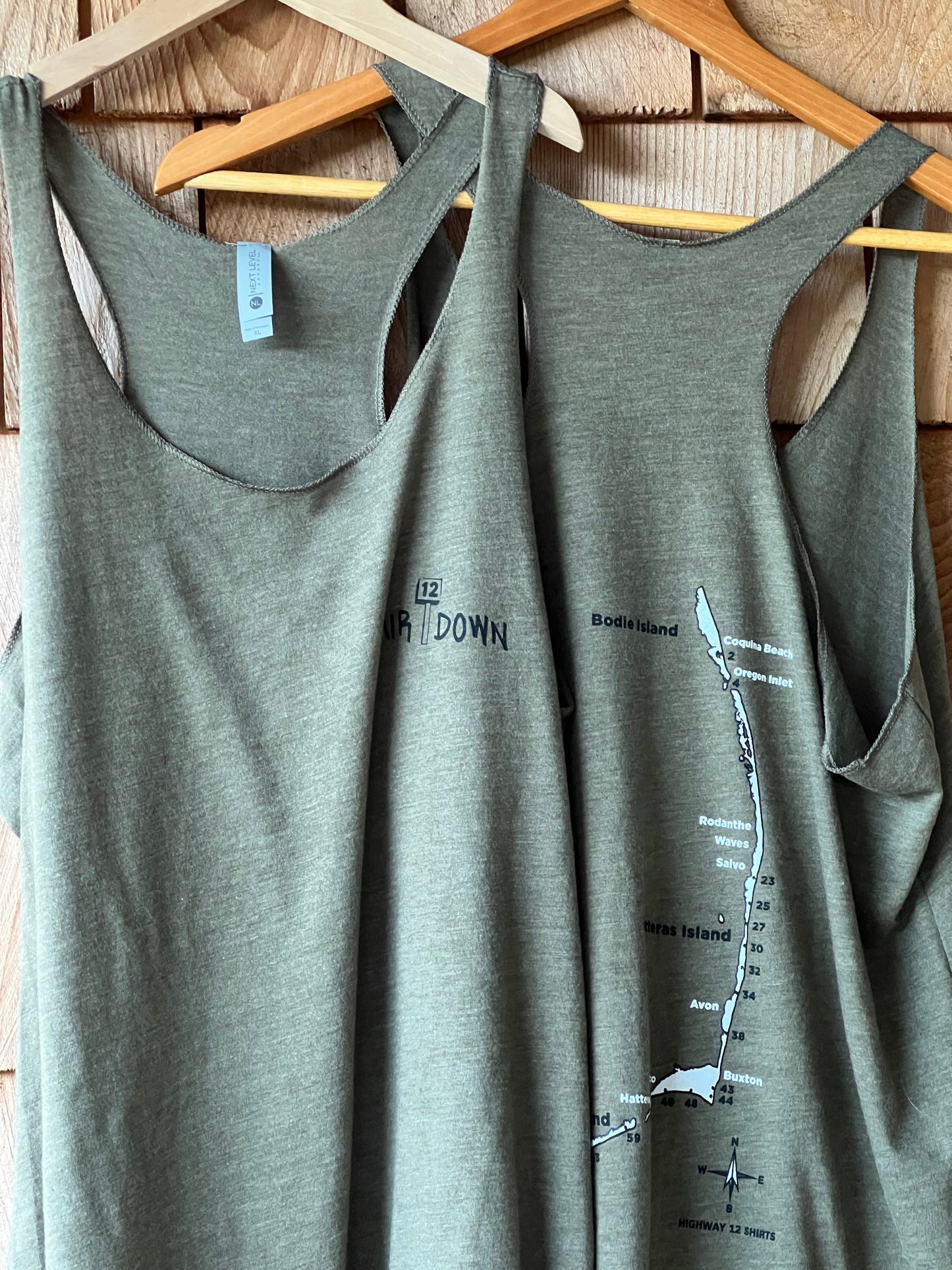 Air Down women's racerback tank top