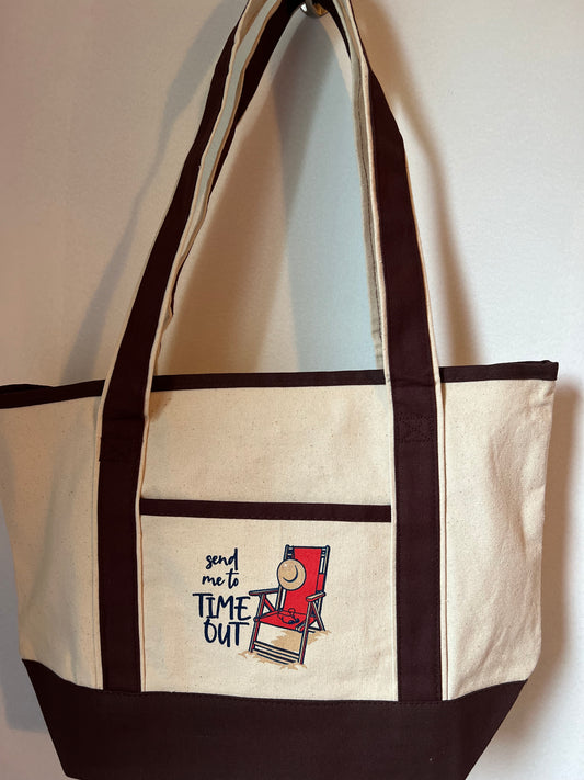 Send Me to Time Out tote bag - Highway12Shirts