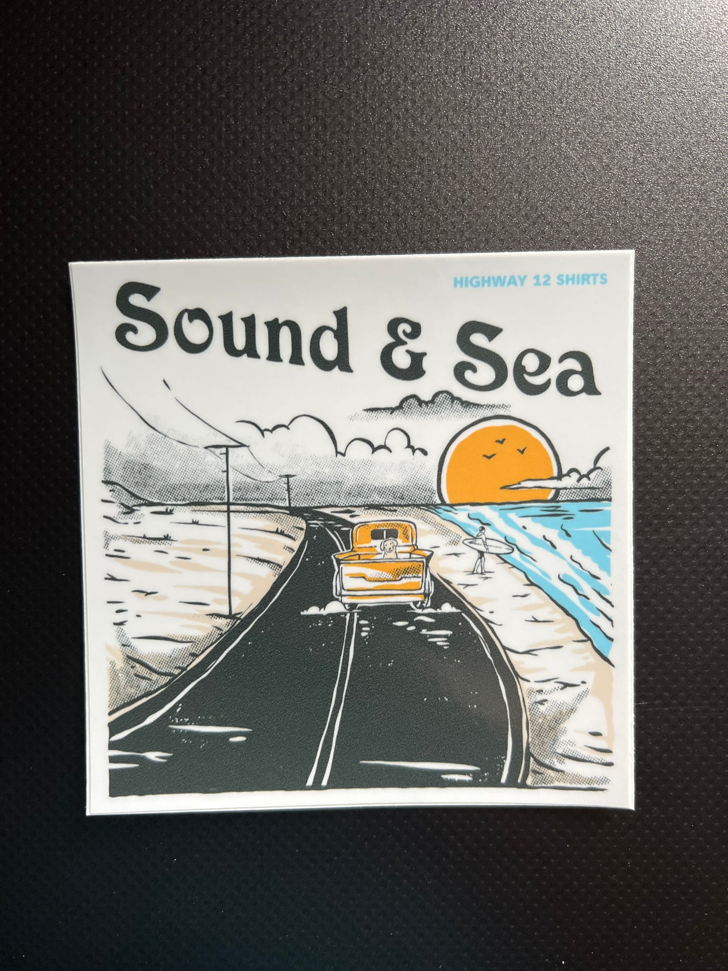 Sound & Sea sticker - Highway12Shirts