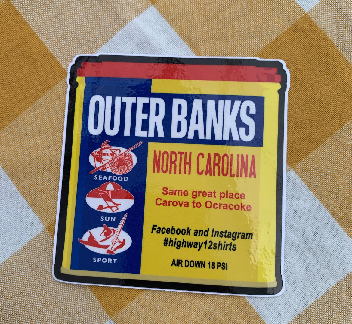 Outer Banks sticker - Highway12Shirts