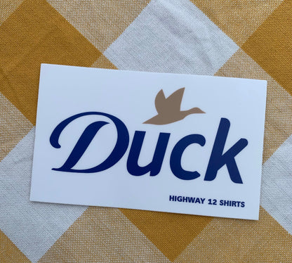 Duck sticker - Highway12Shirts