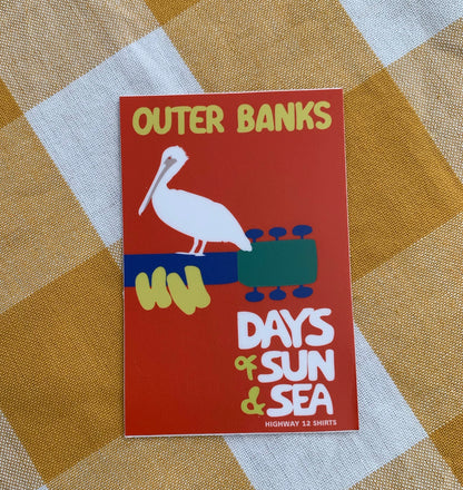 Days of Sun & Sand sticker - Highway12Shirts