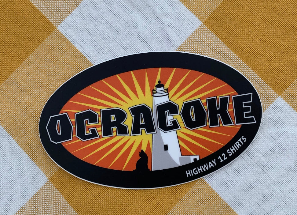 Ocracoke sticker - Highway12Shirts